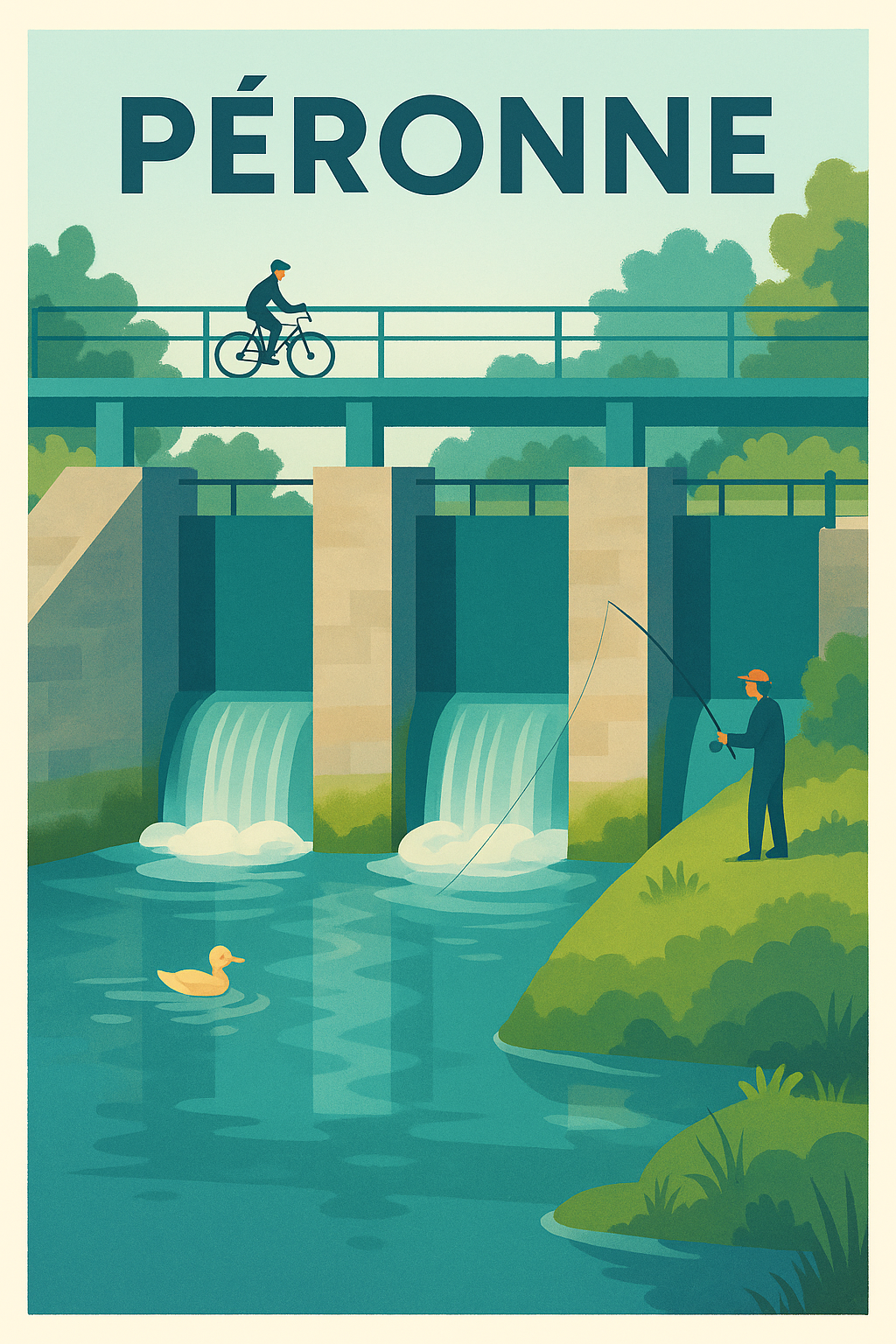 Affiche de Péronne - Sérénité au fil de l'eau