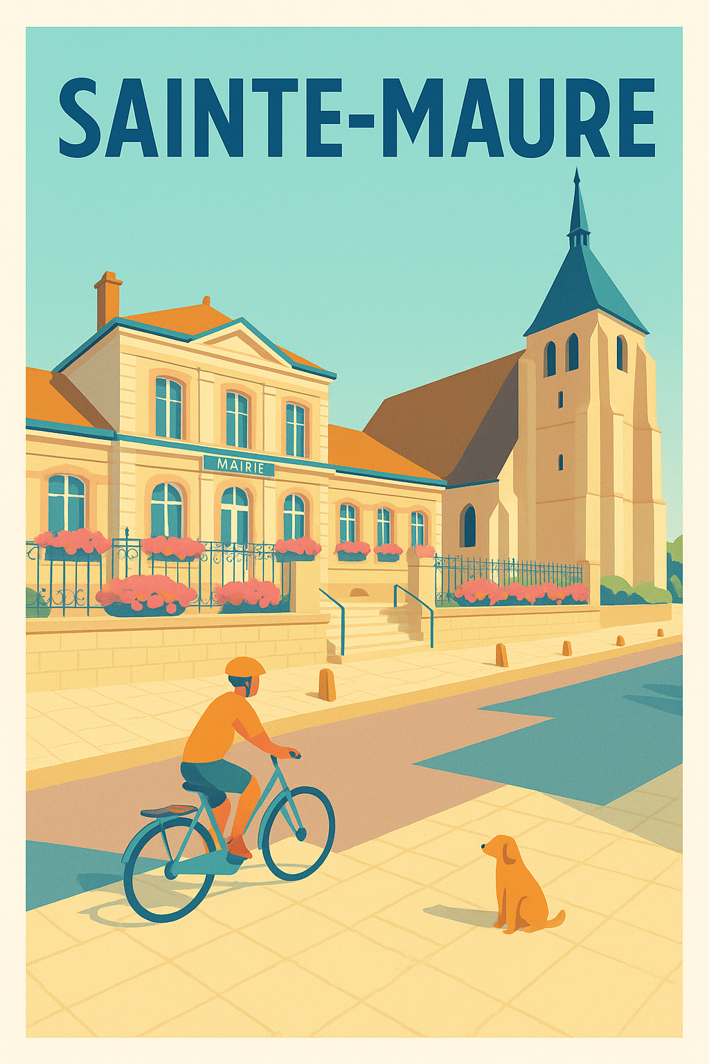 Affiche de Sainte-Maure - Charme paisible et authenticité locale