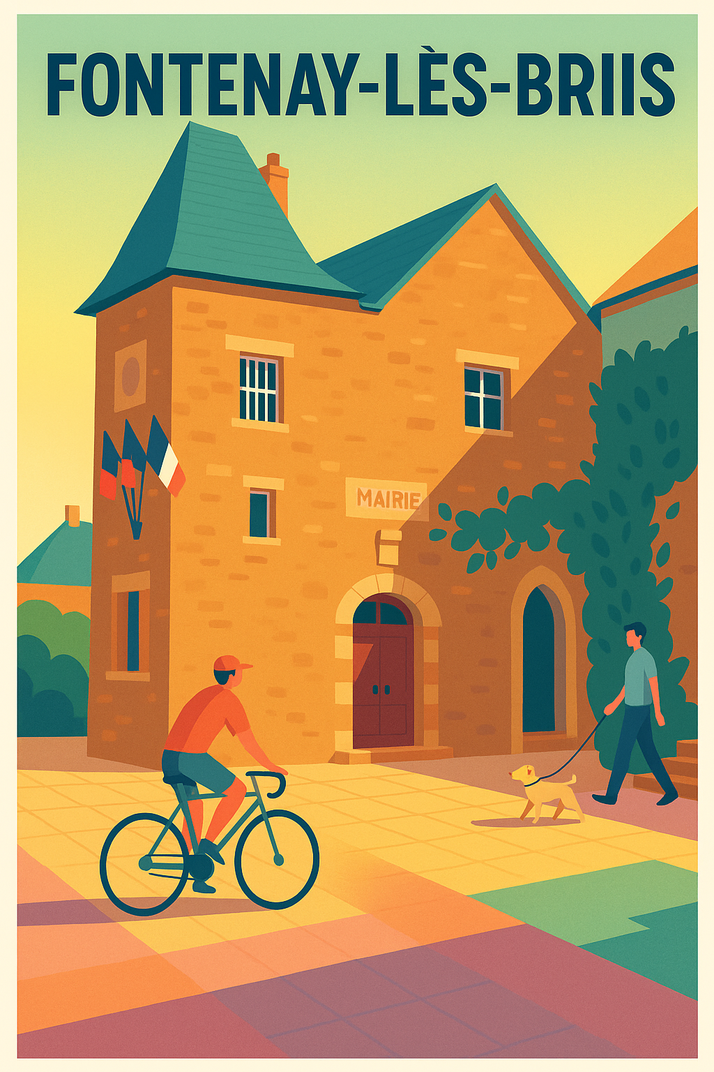 Affiche de Fontenay-lès-Briis - Charme tranquille au cœur du village