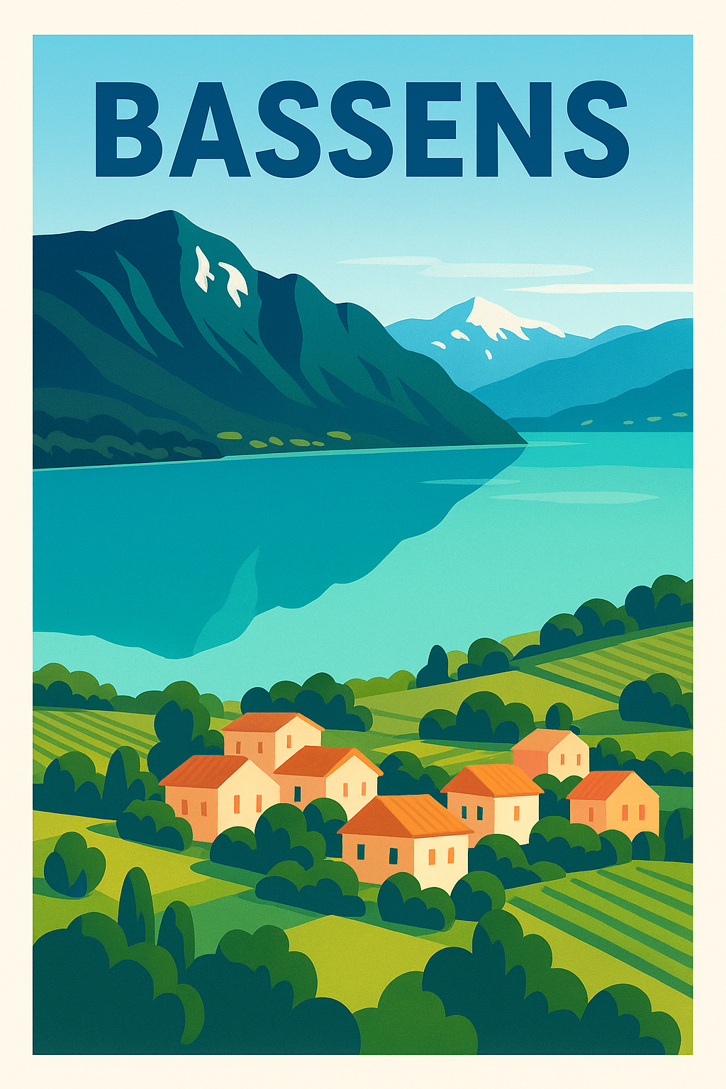 Affiche de Bassens - Charme naturel au bord du lac