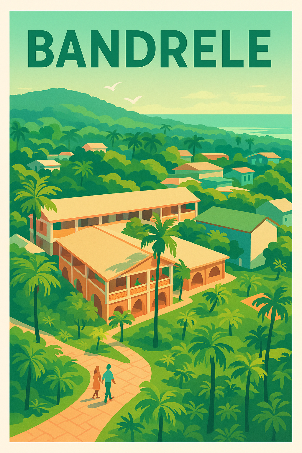 Affiche de Bandrélé - Évasion tropicale au cœur de la nature