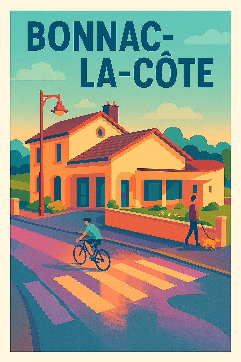 Affiche de Bonnac-la-Côte - Charme paisible de la vie locale
