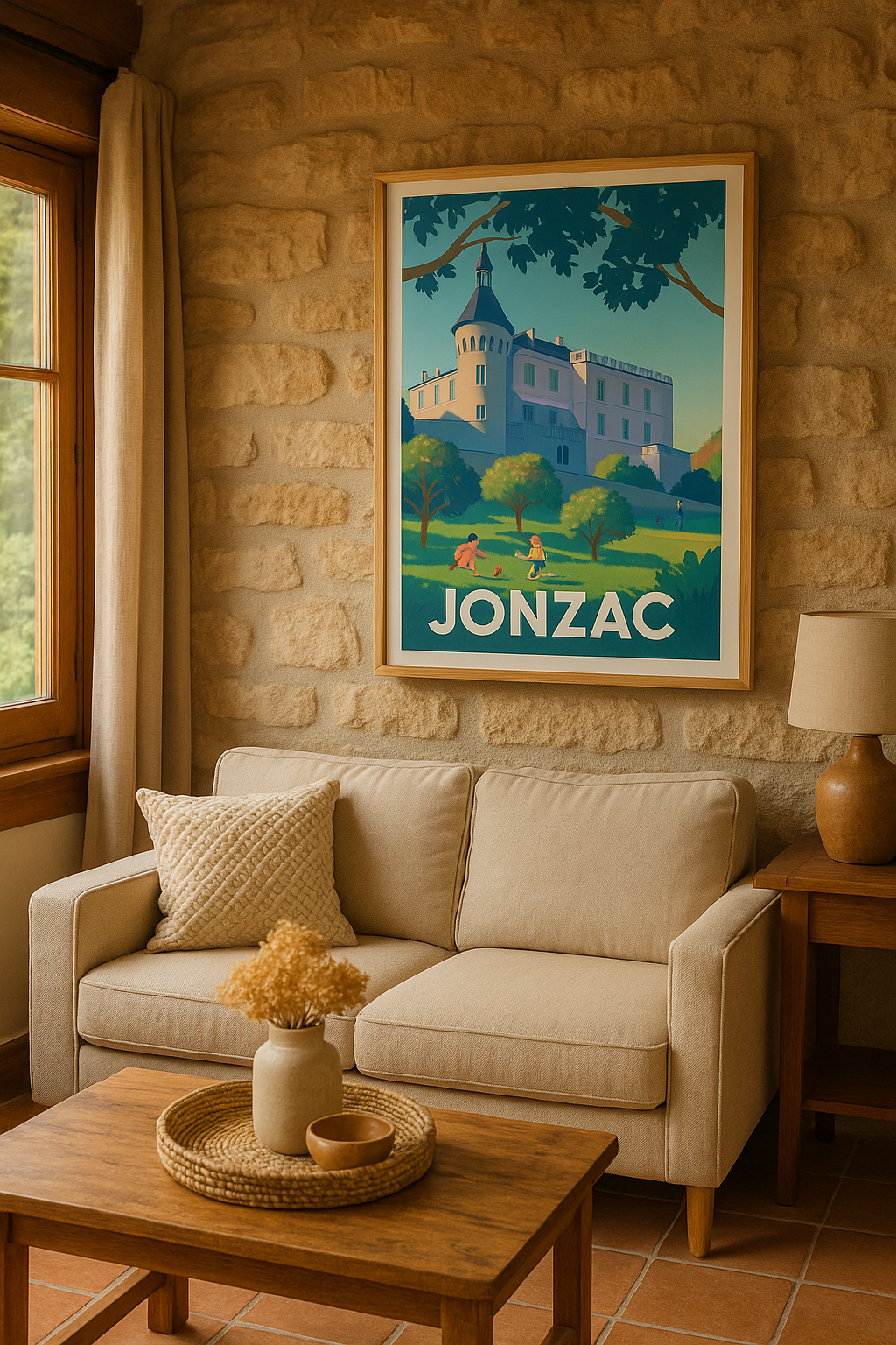 Mise en situation Affiche de Jonzac - Charme et douceur au cœur de la Charente-Maritime