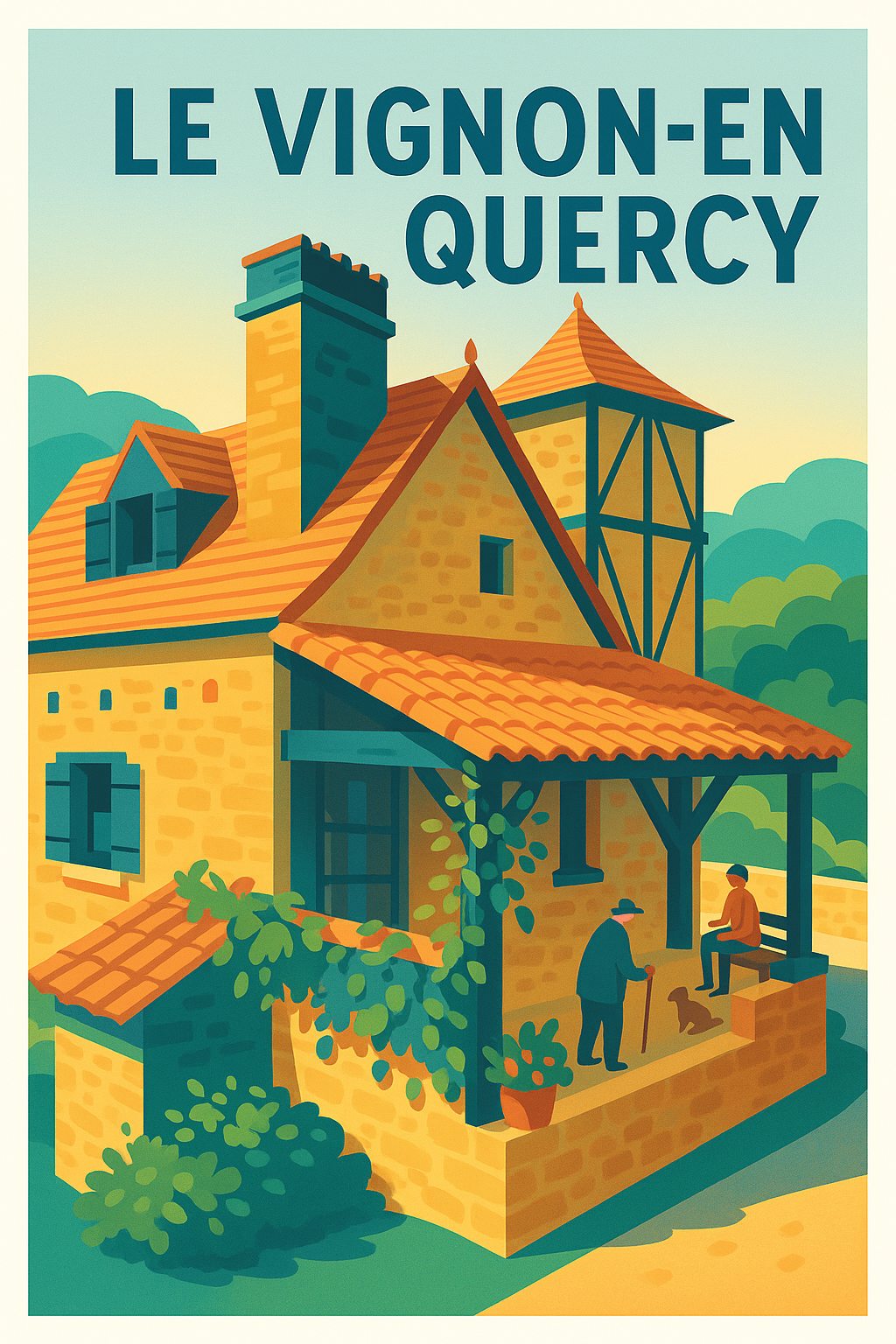 Affiche de Le Vignon-en-Quercy - Charme et sérénité au cœur du Quercy