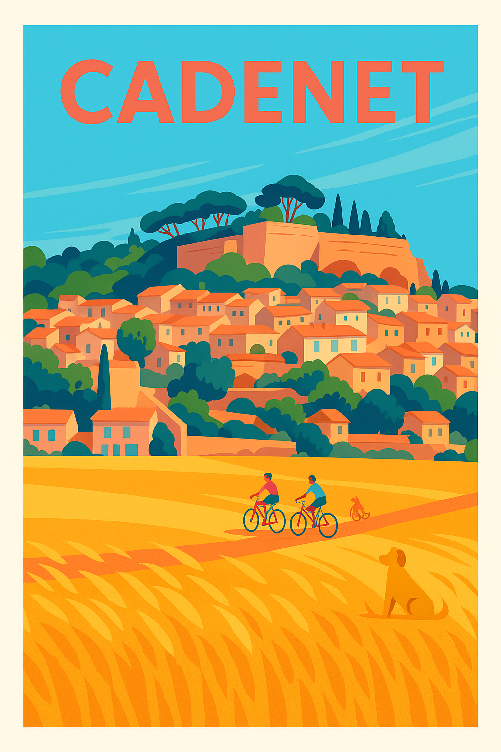 Affiche de Cadenet - Charme et douceur de vie provençale