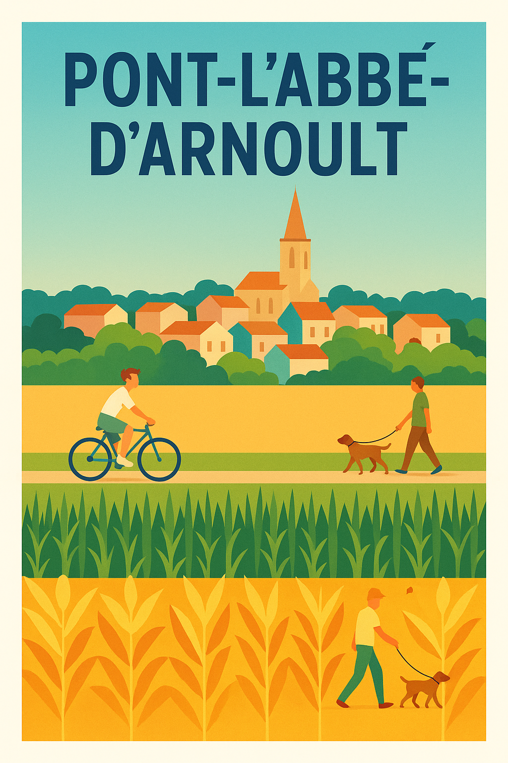 Affiche de Pont-l'Abbé-d'Arnoult - Charme champêtre à portée de main