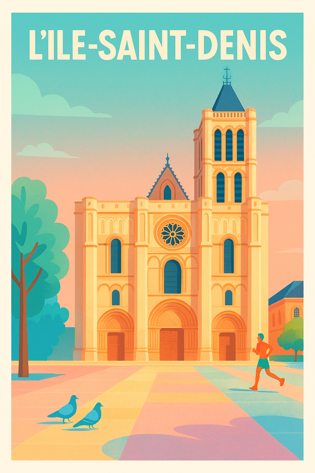 Affiche de L'Île-Saint-Denis - L'élégance architecturale en poster