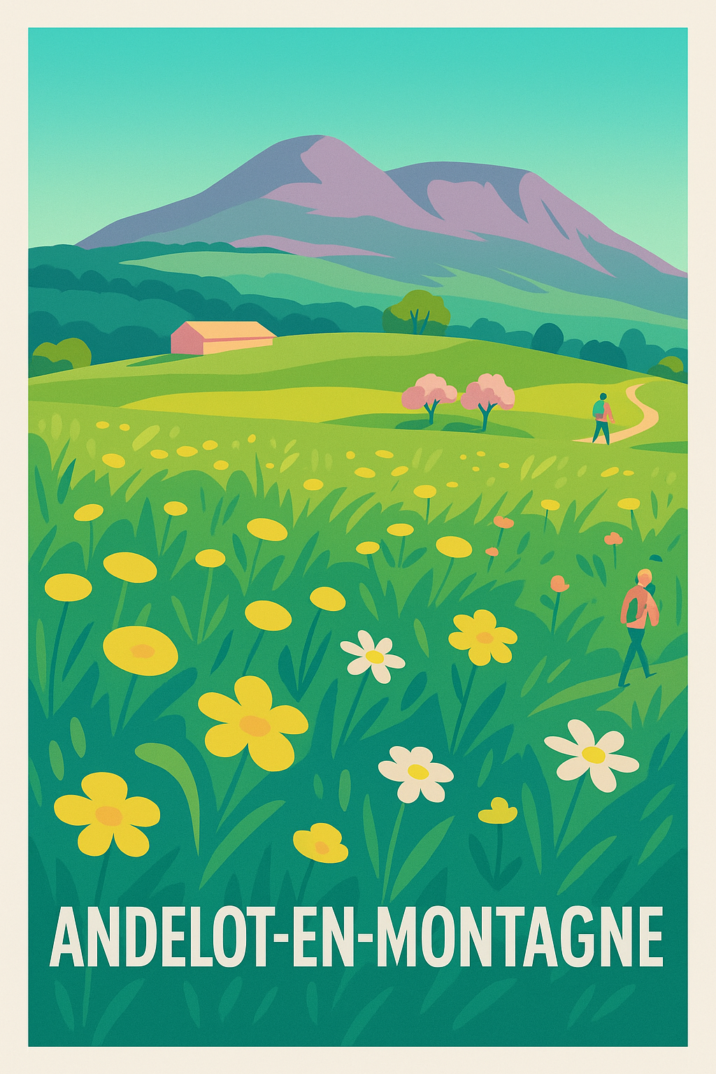 Affiche de Andelot-en-Montagne - Évasion bucolique au cœur de la nature