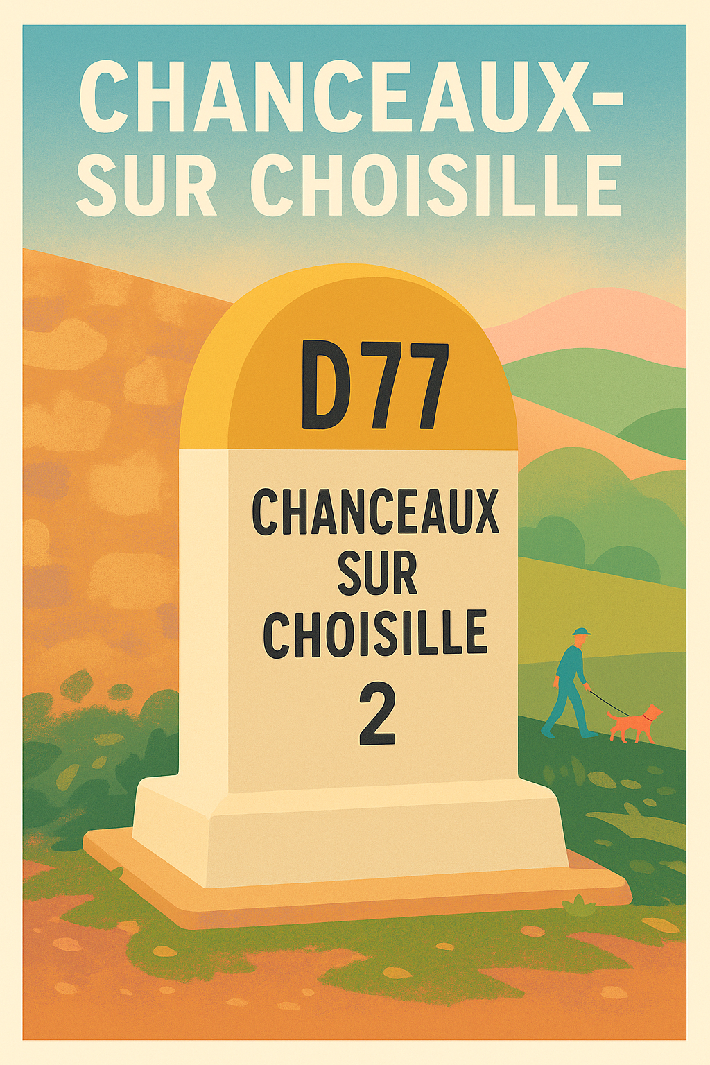 Affiche de Chanceaux-sur-Choisille - Escapade rétro au cœur de la campagne