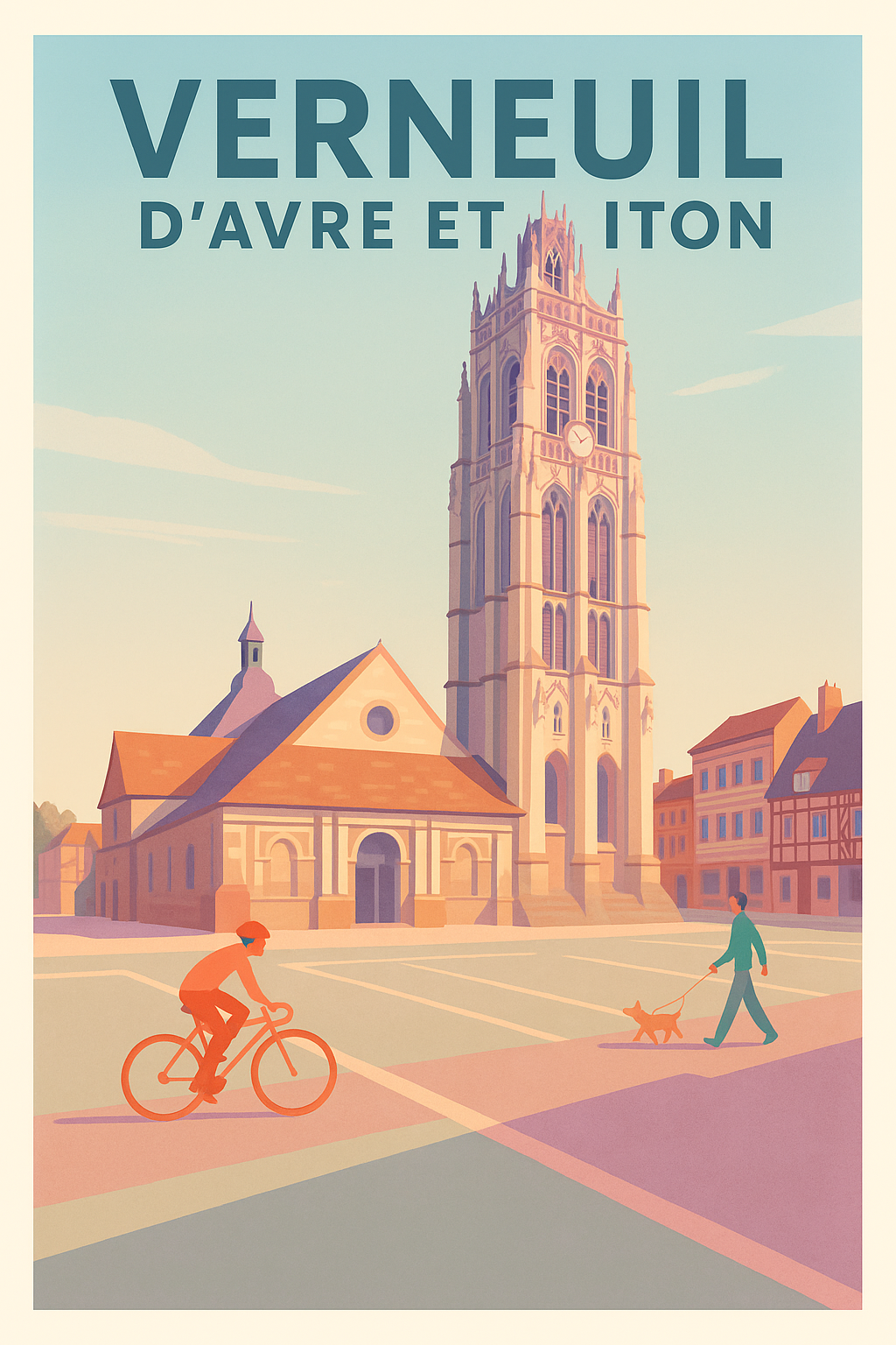 Affiche de Verneuil d'Avre et d'Iton - Charme authentique au cœur de l'Eure