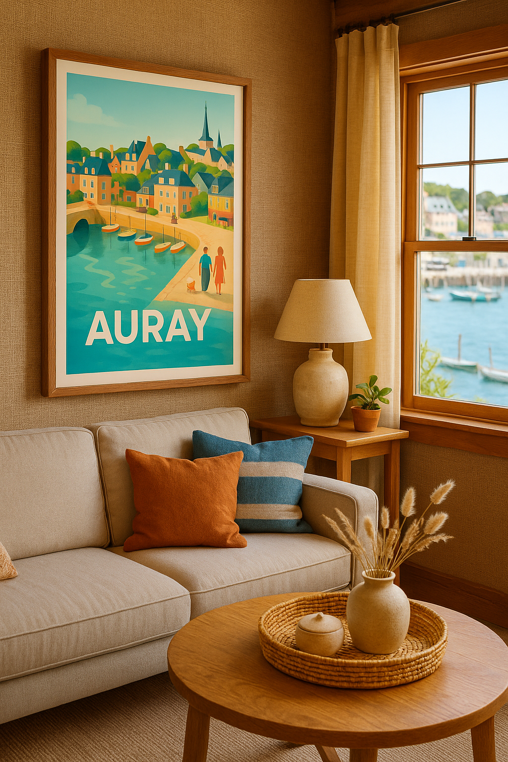 Affiche Auray - Charme pittoresque et douceur bretonne - Afich