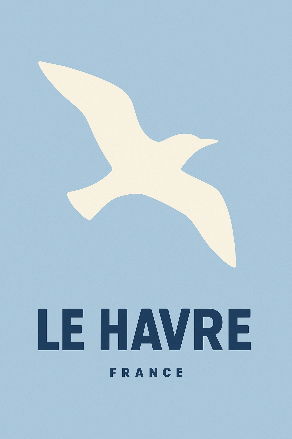 Affiche Le Havre — L'élégance du ciel normand · poster d'art de Le Havre