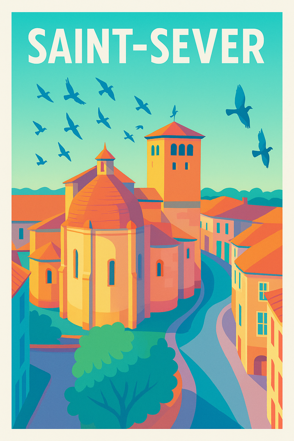 Affiche de Saint-Sever - Charme historique au cœur du Béarn