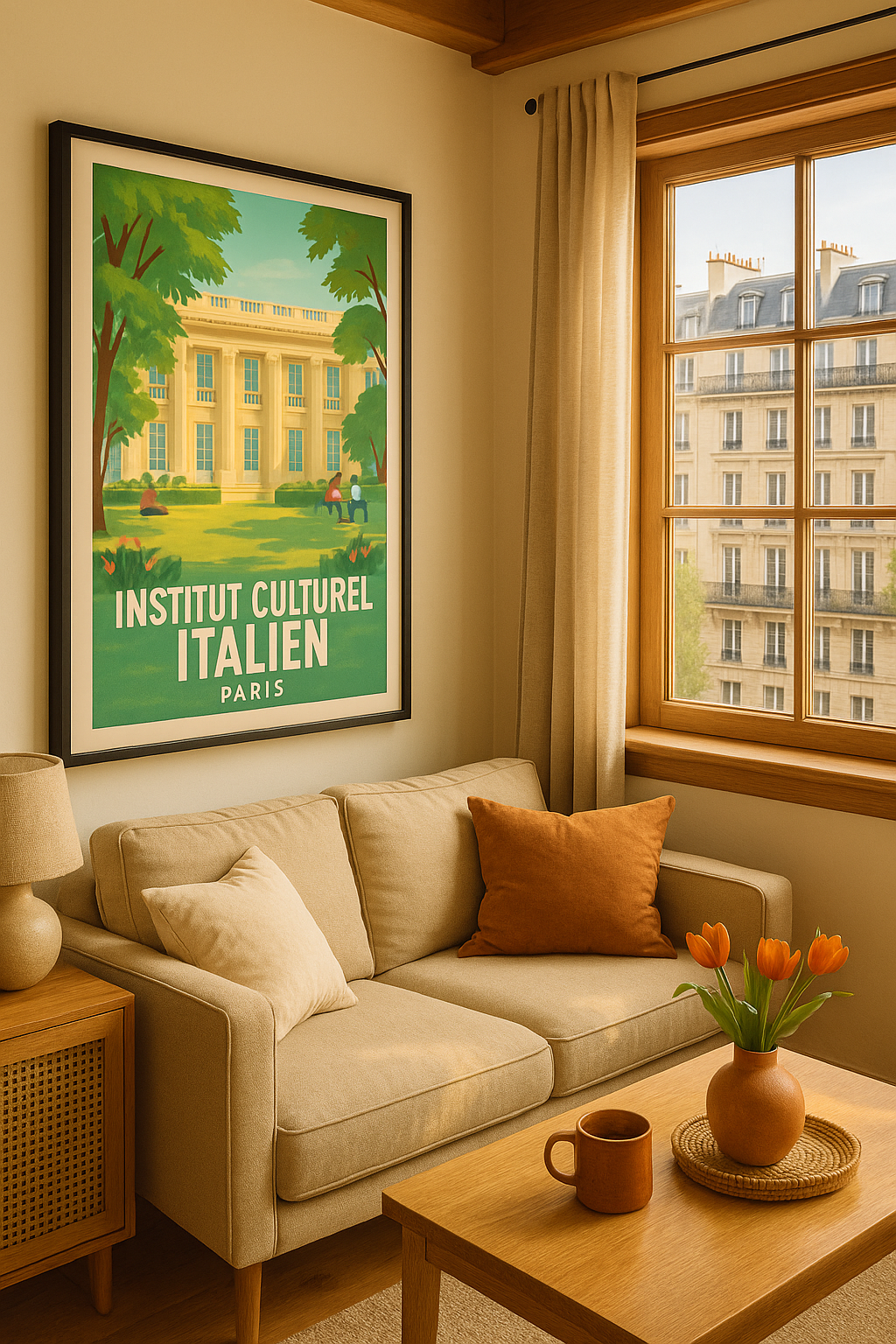 Affiche de Paris - Charme et Sérénité à l'Institut Culturel Italien