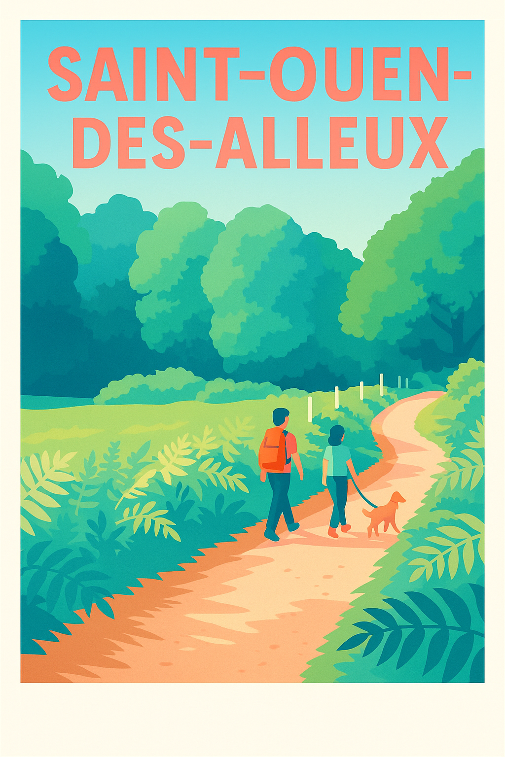 Affiche de Saint-Ouen-des-Alleux - Promenade bucolique au cœur de la nature