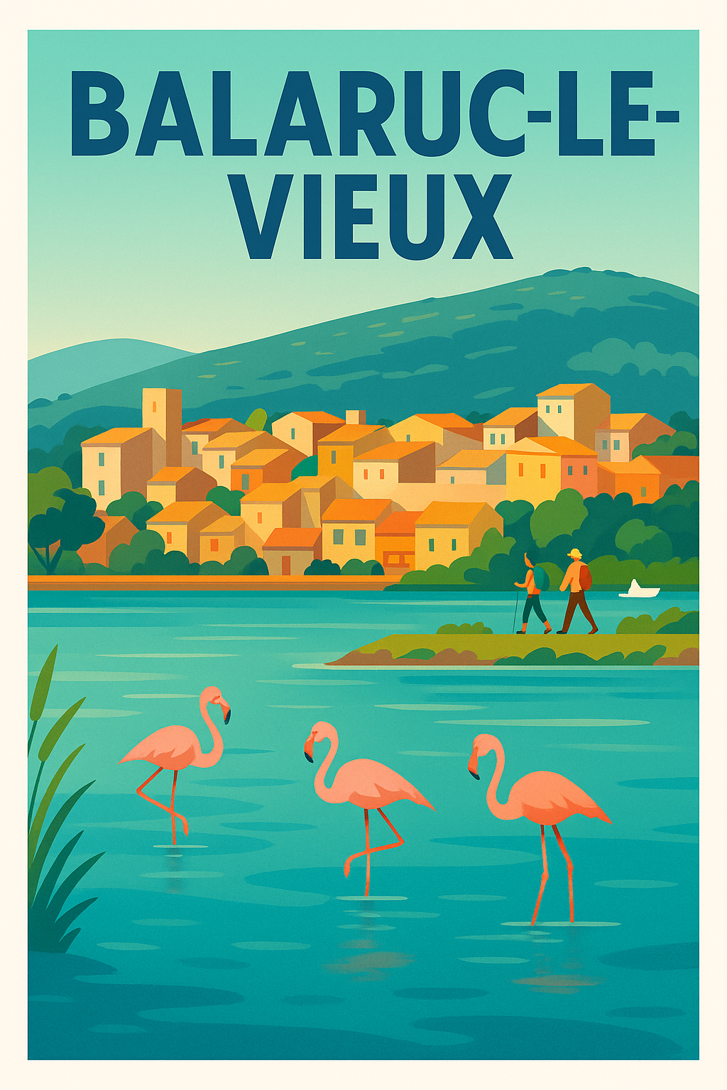 Affiche de Balaruc-le-Vieux - Escapade nature et village pittoresque