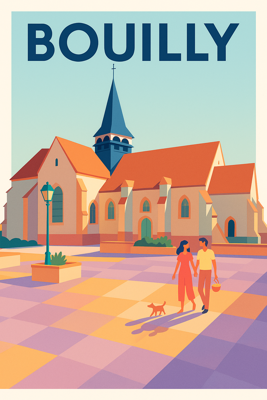 Affiche de Bouilly - Charme et lumière au cœur du village