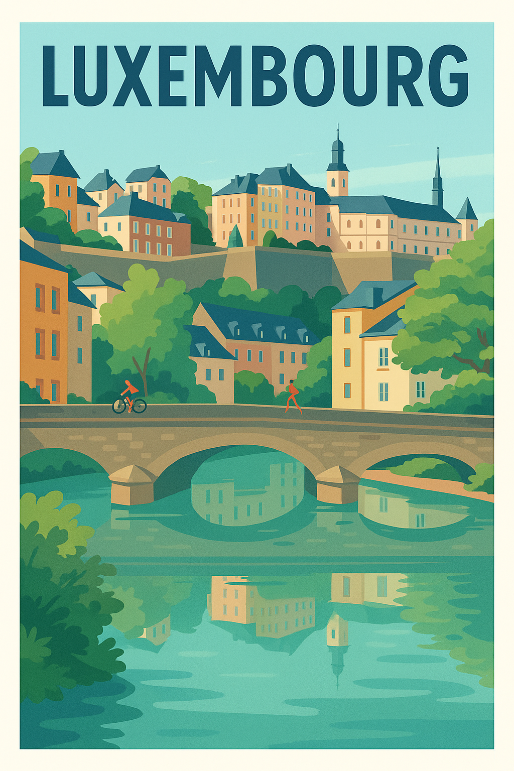 Affiche de Luxembourg - Charme et sérénité au cœur de la ville