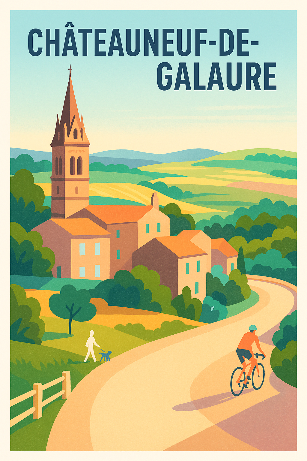 Affiche de Châteauneuf-de-Galaure - Charme et douceur de vivre en Drôme