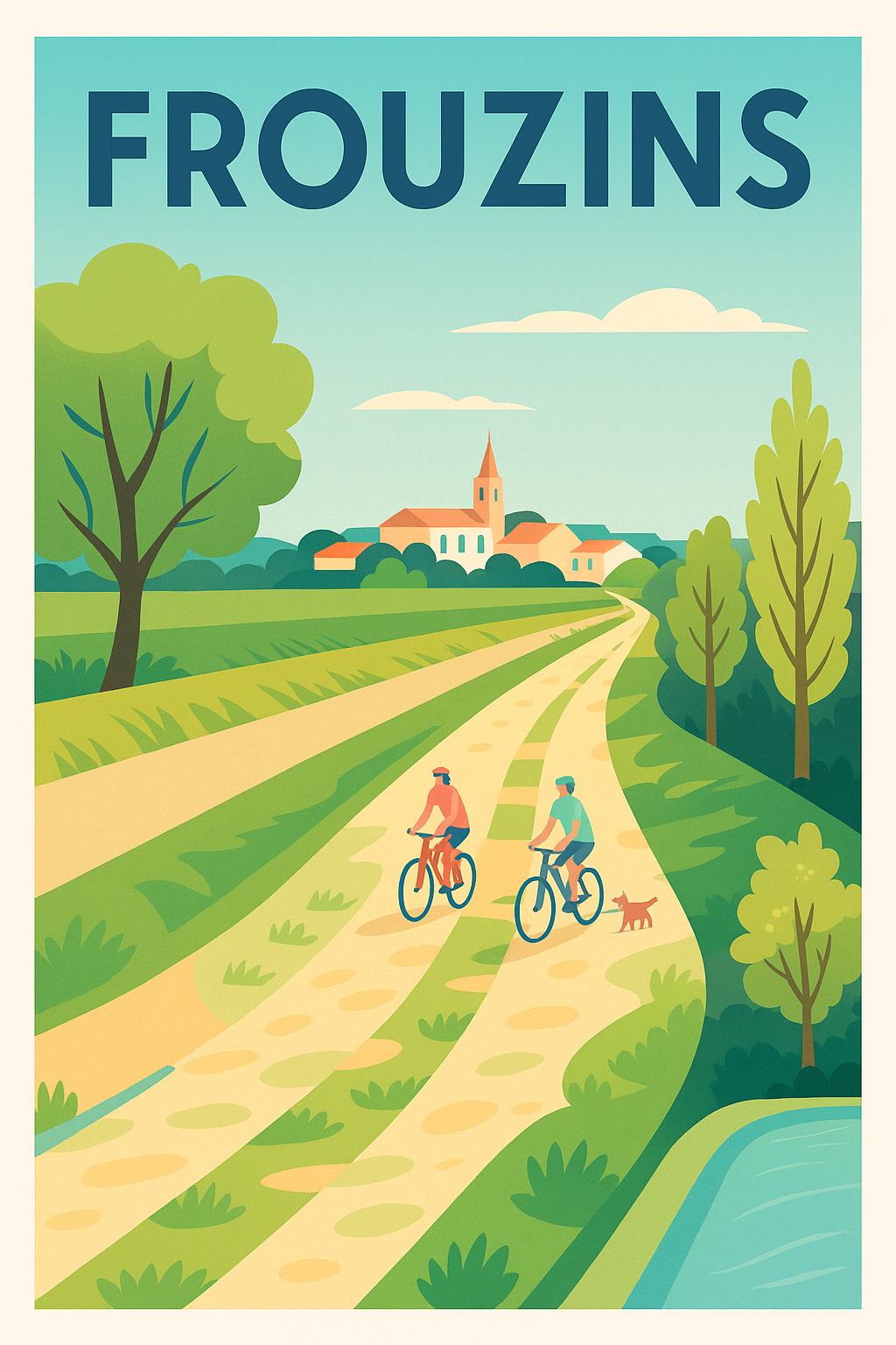 Affiche de Frouzins - Évasion à vélo en pleine nature