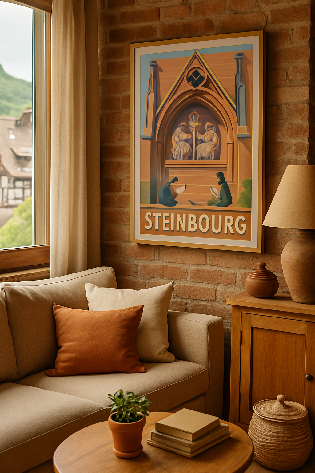 Mise en situation Affiche de Steinbourg - L'art et le patrimoine à portée de main