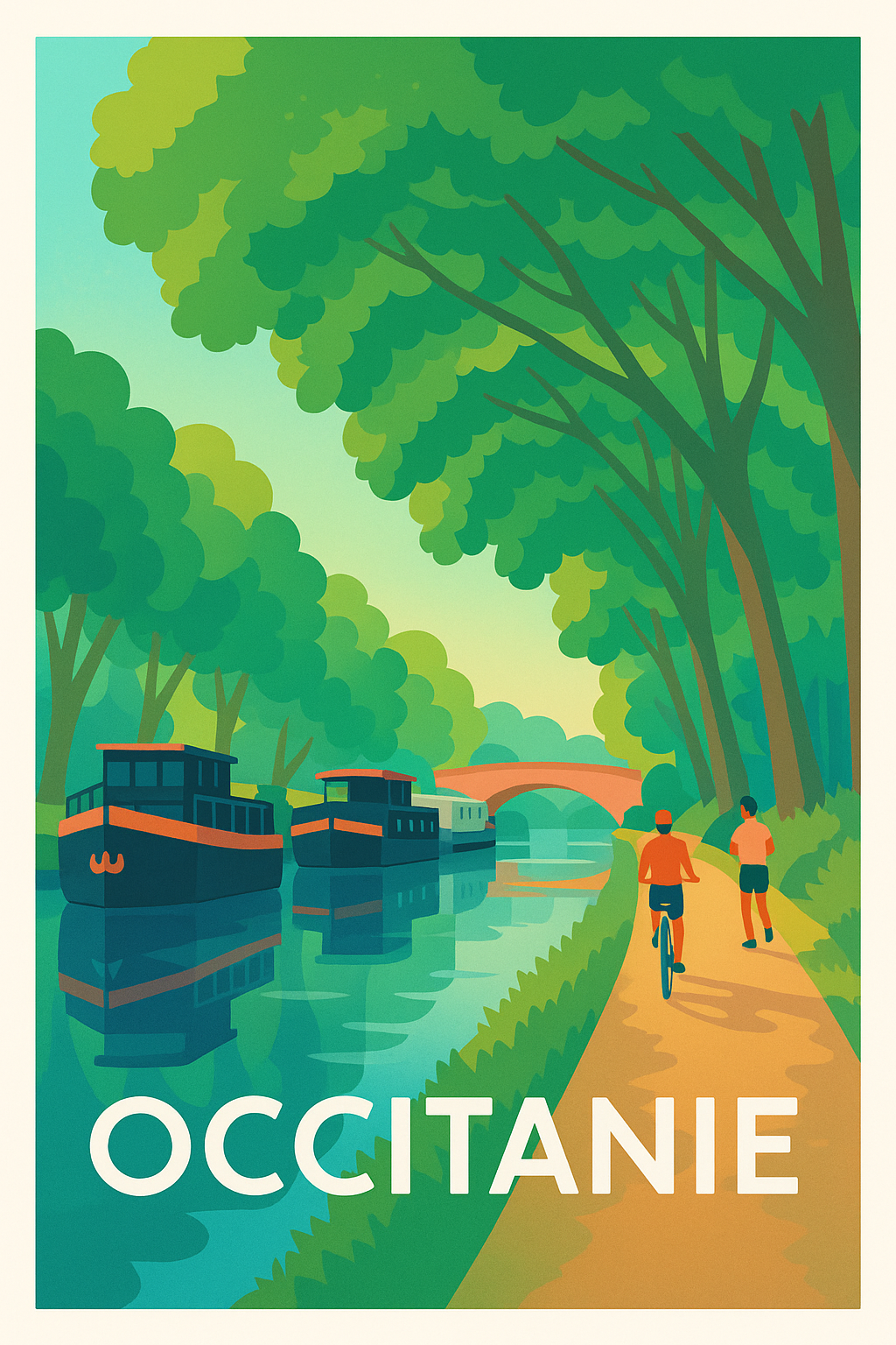Affiche de Occitanie - Évasion verte au fil de l'eau