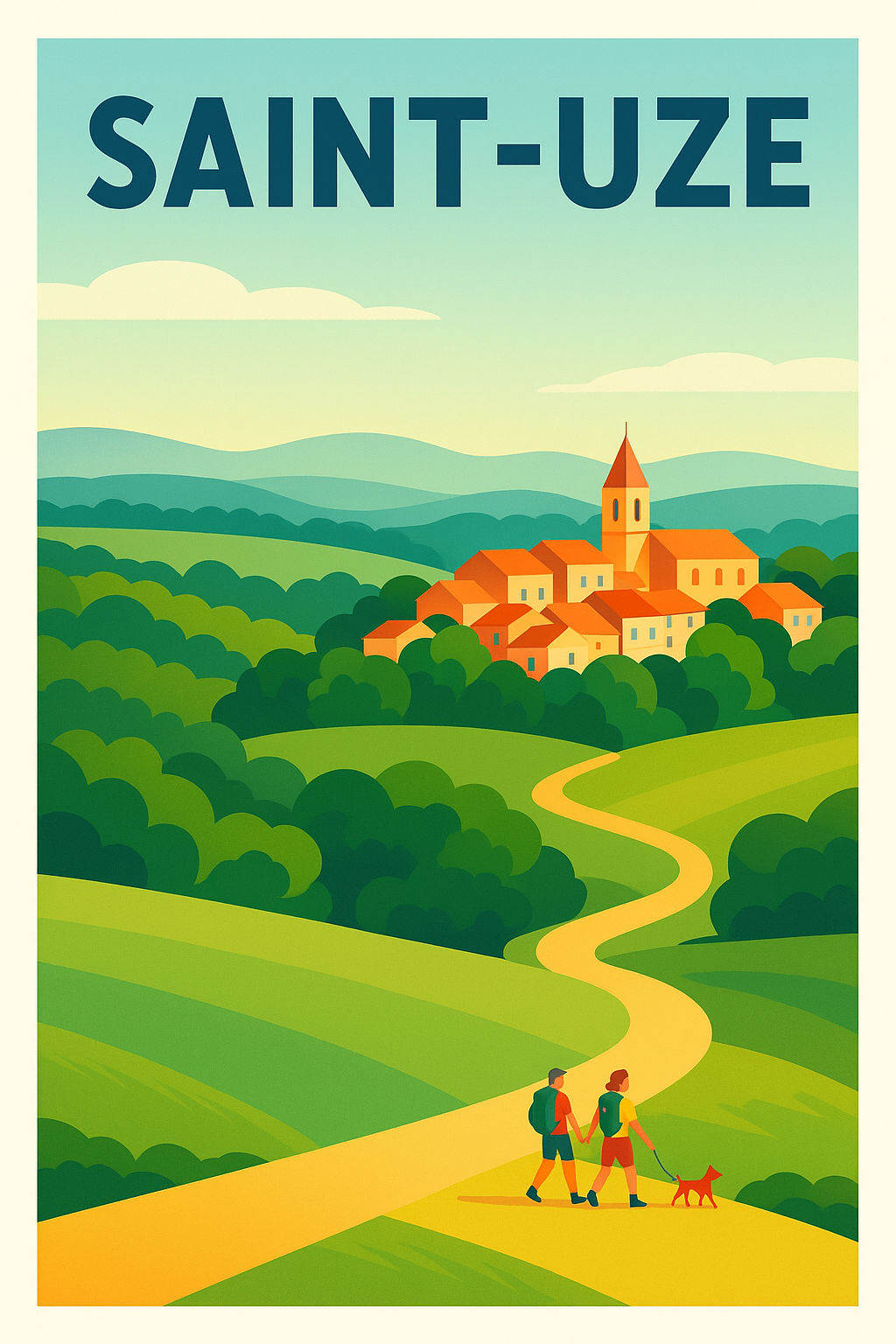 Affiche de Saint-Uze - L'escapade bucolique au cœur de la nature