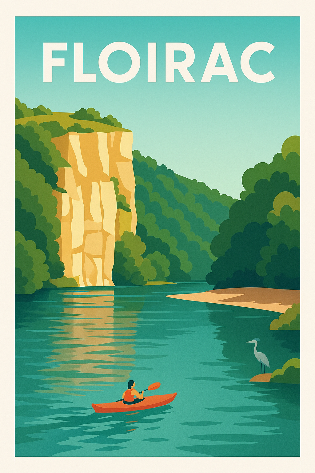 Affiche Floirac — Nature et Sérénité au Fil de l'Eau · poster d'art de Floirac