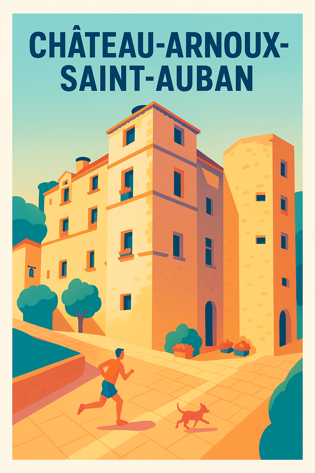 Affiche de Château-Arnoux-Saint-Auban - Un coin de sérénité provençale