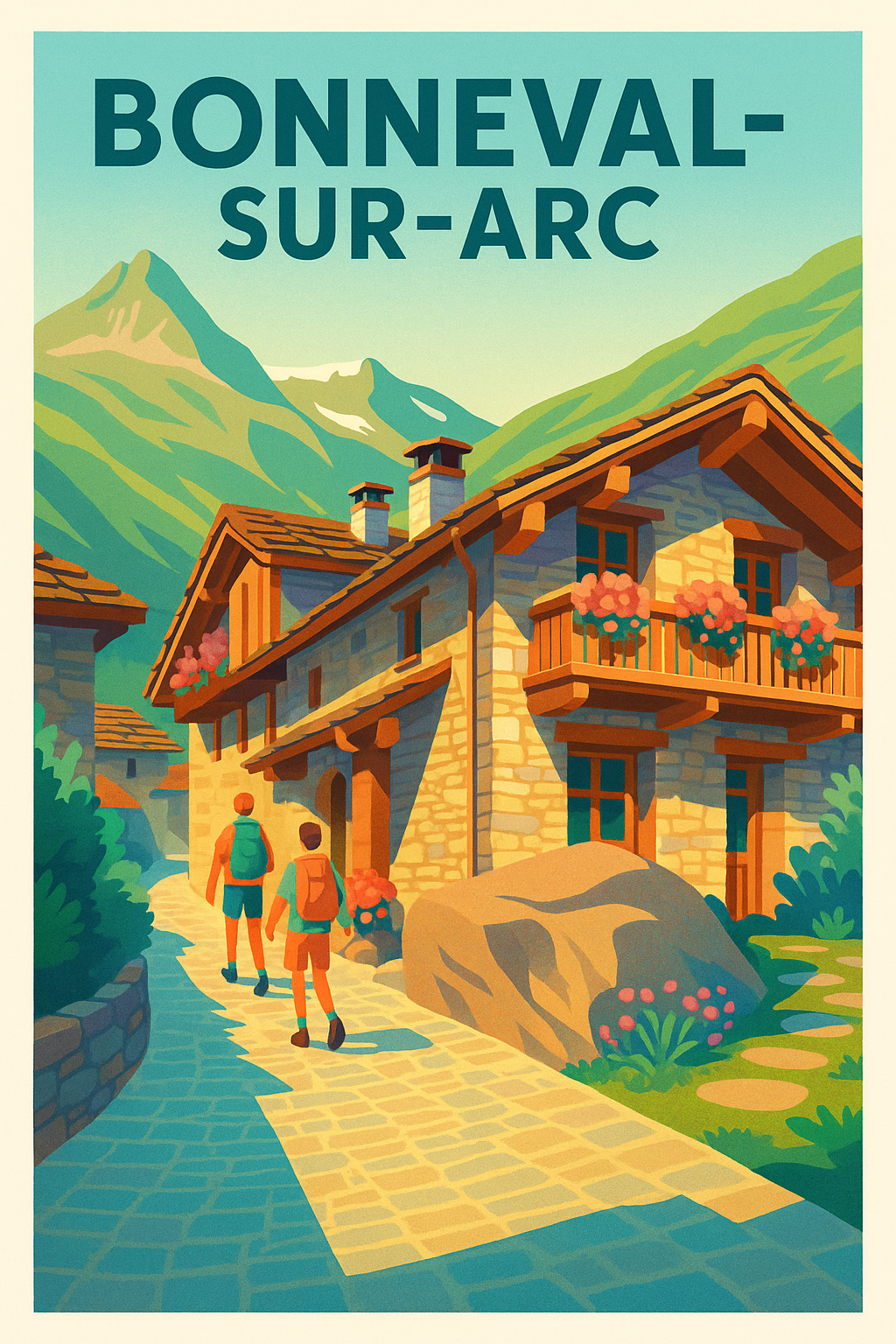 Affiche de Bonneval-sur-Arc - Charme authentique des Alpes