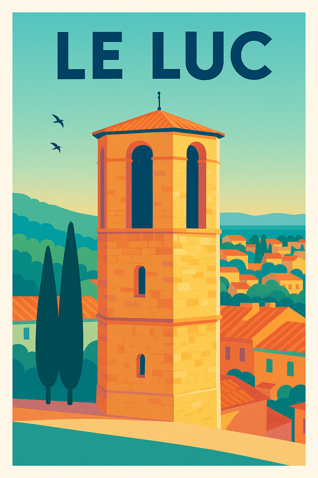 Affiche de Le Luc - Charme provençal en lumière douce