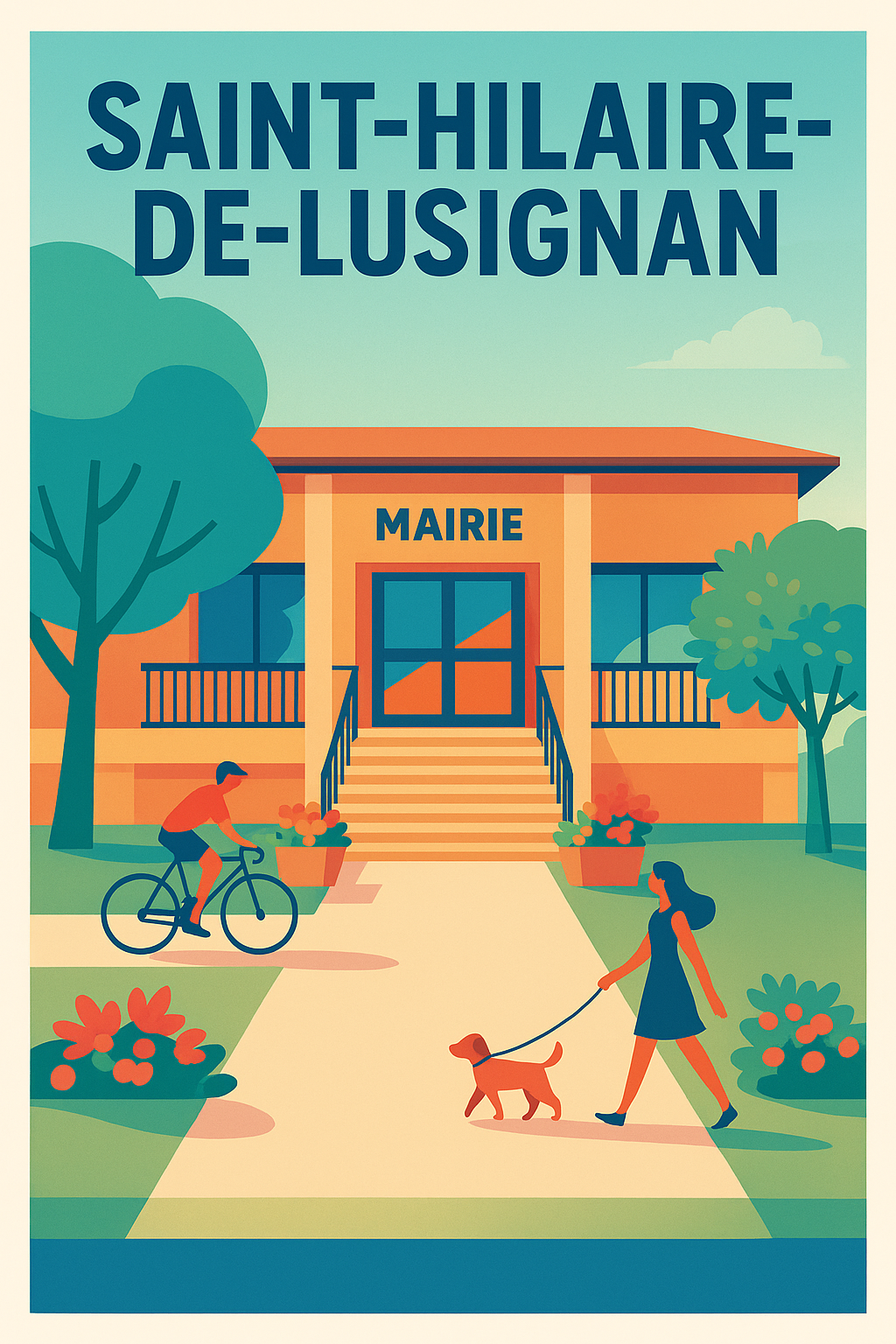 Affiche de Saint-Hilaire-de-Lusignan - Une invitation à la douceur de vivre locale