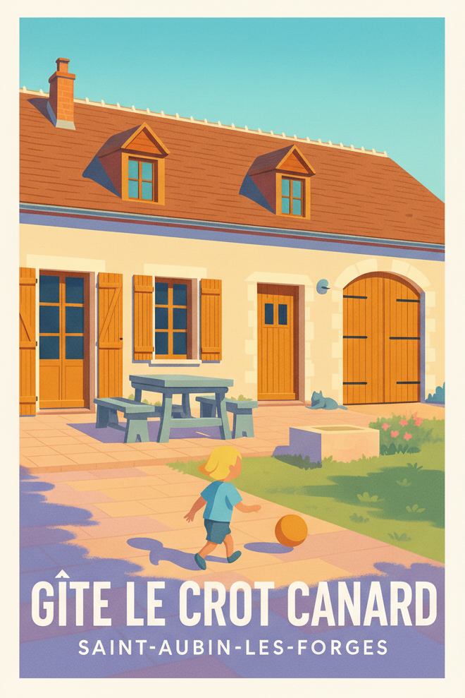 Affiche de Saint-Aubin-les-Forges - Charme et sérénité au Gîte Le Crot Canard