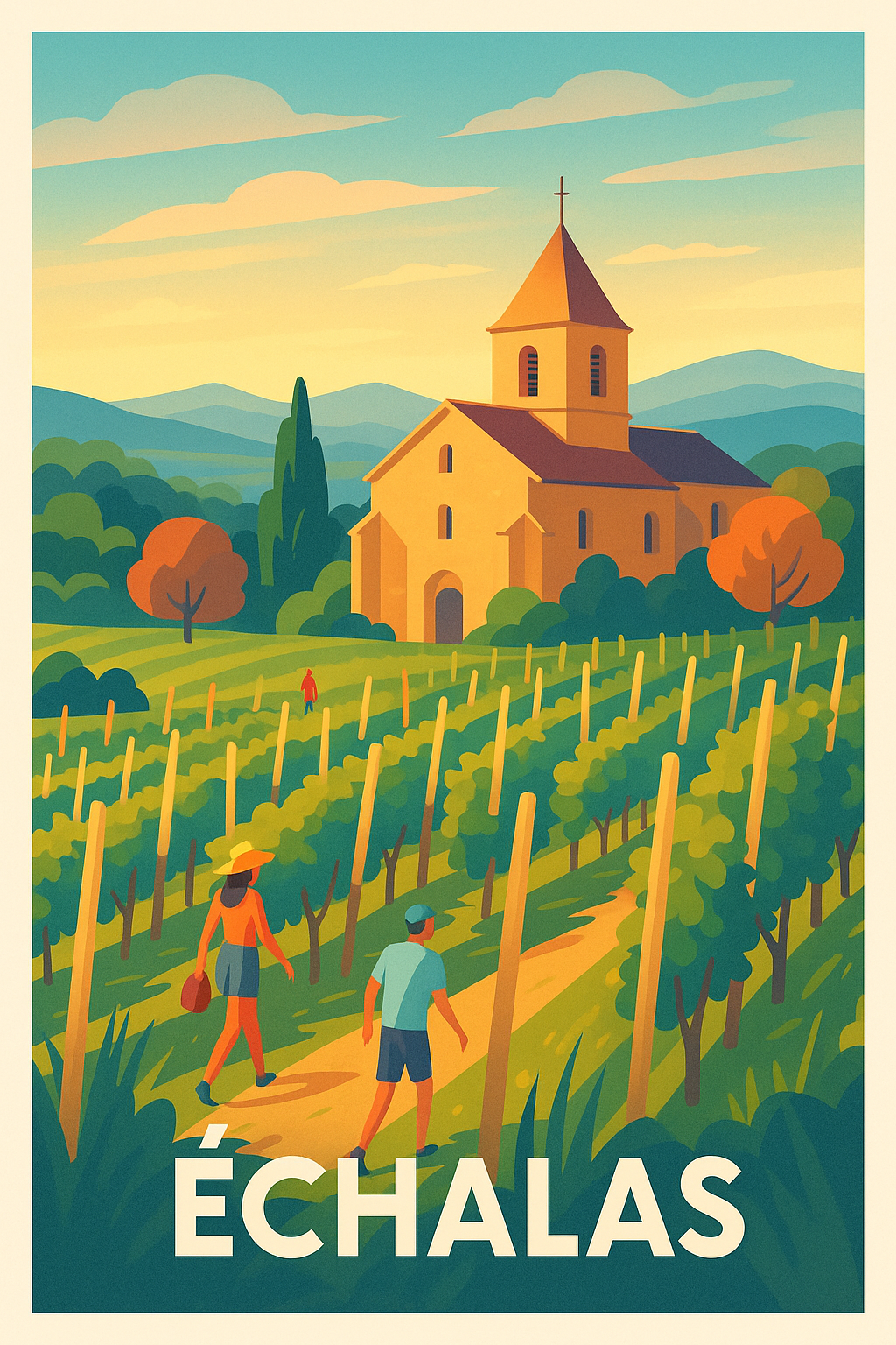 Échalas - Balade au cœur des vignobles