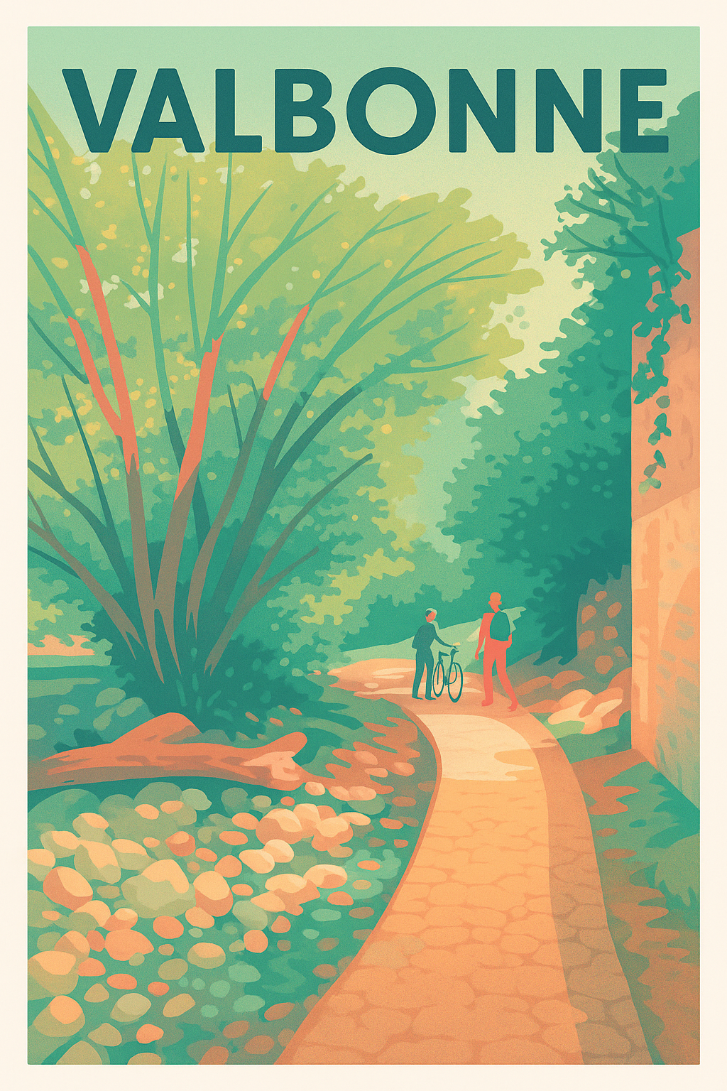 Affiche de Valbonne - Promenade au cœur de la nature