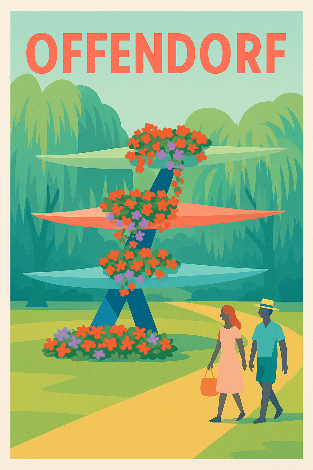 Affiche de Offendorf - Promenade fleurie au cœur de la nature