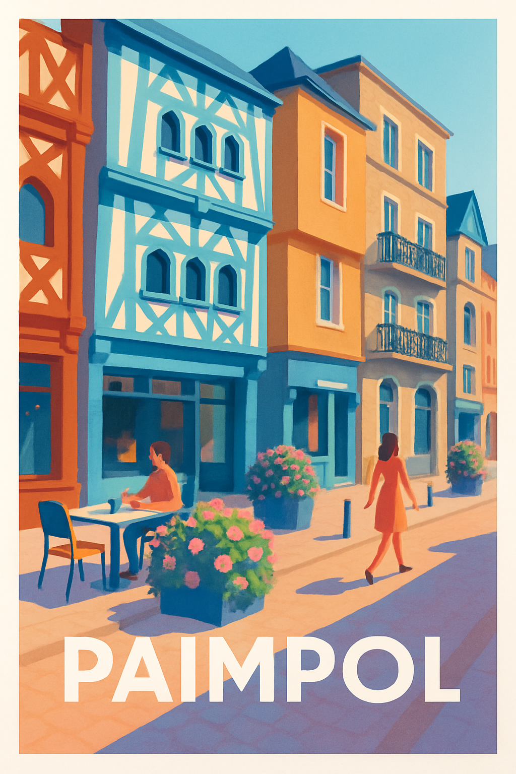 Affiche de Paimpol - Charme et couleurs bretonnes