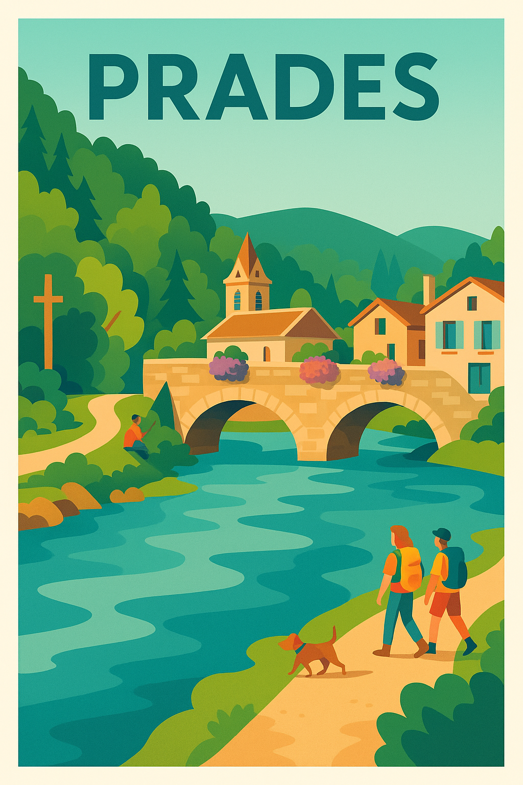 Affiche Prades — Escapade Nature et Charme Authentique · poster d'art de Prades