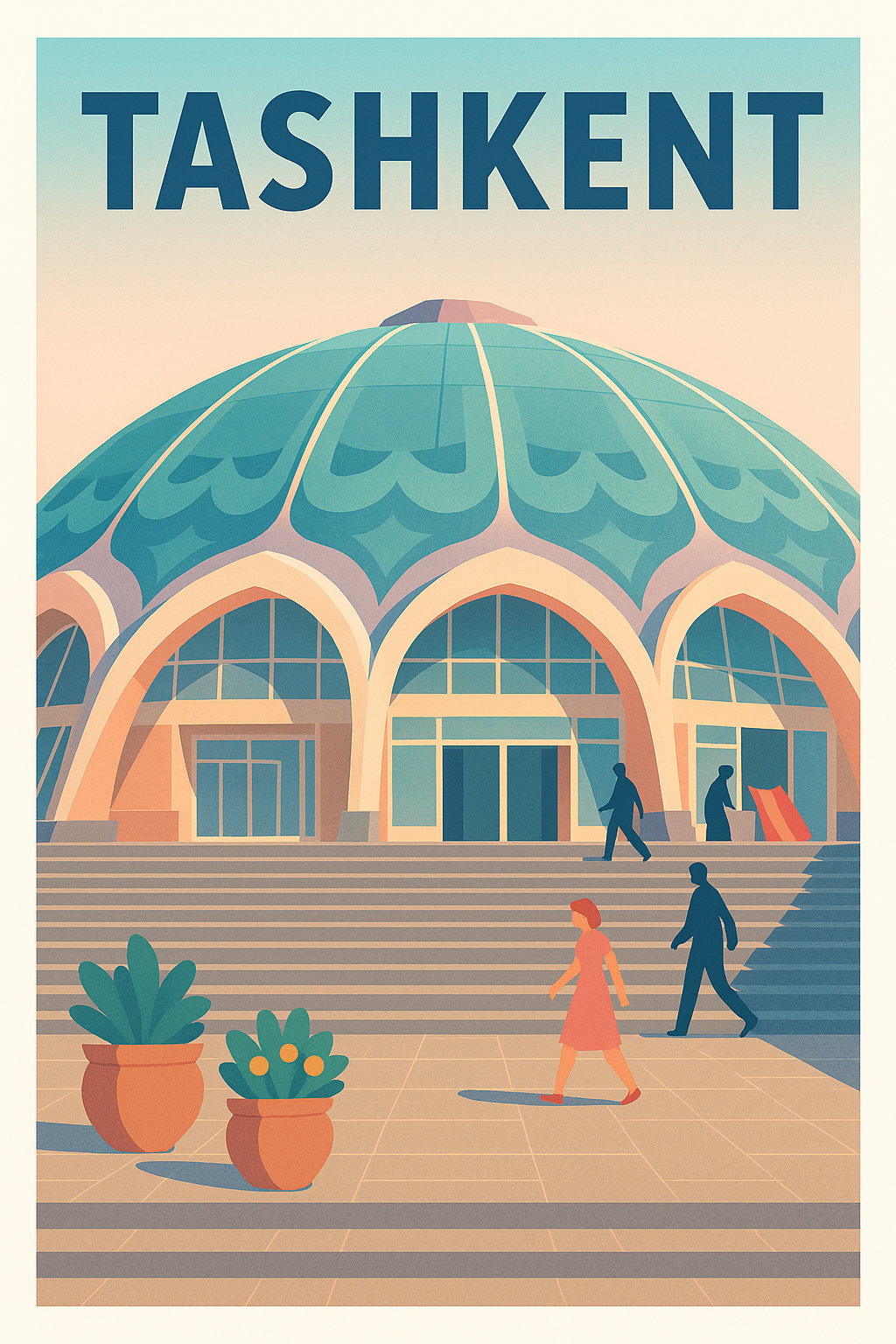 Affiche de Tachkent - Évasion architecturale en Ouzbékistan
