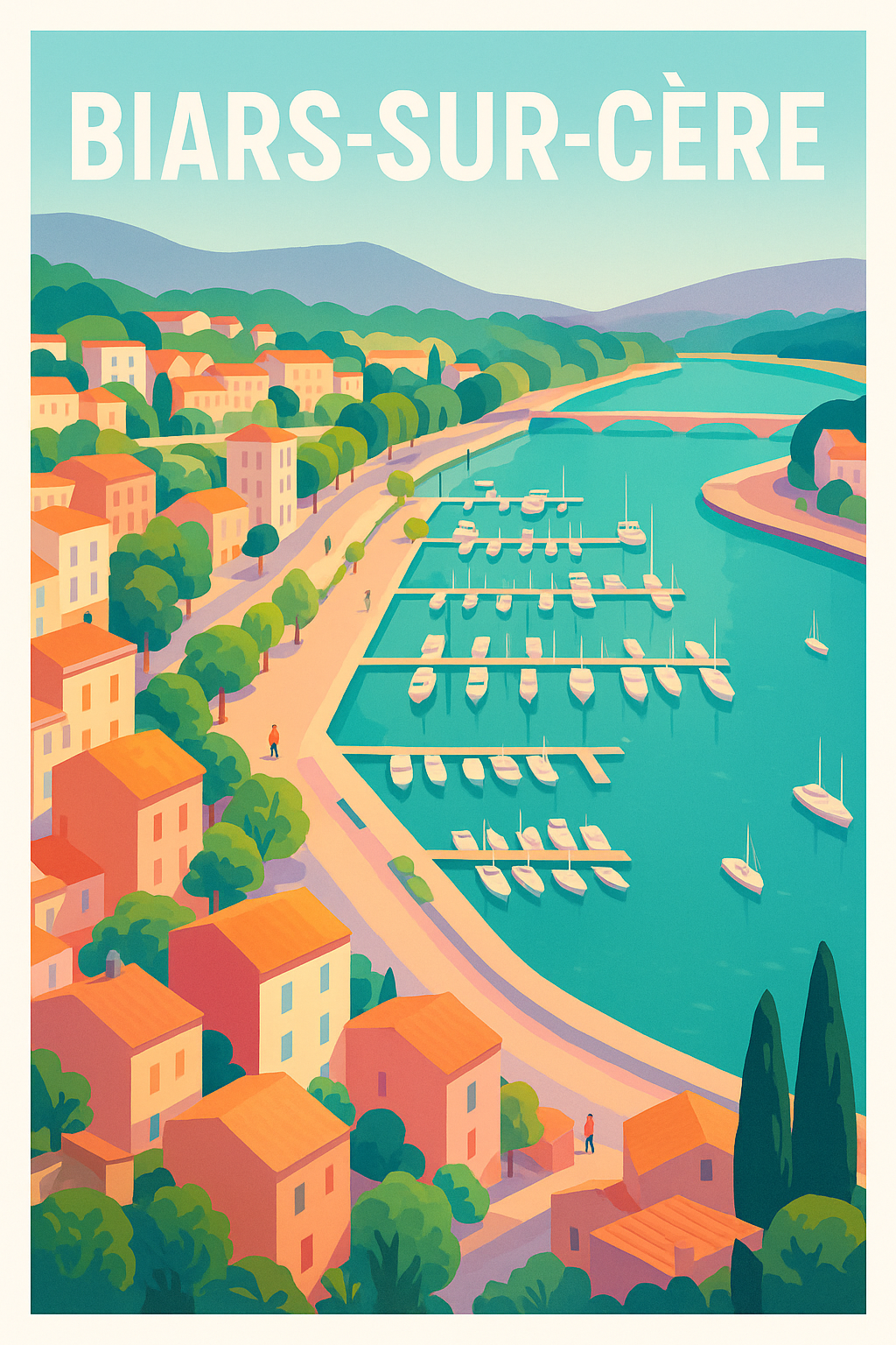 Affiche de Biars-sur-Cère - Charme et sérénité au bord de l'eau