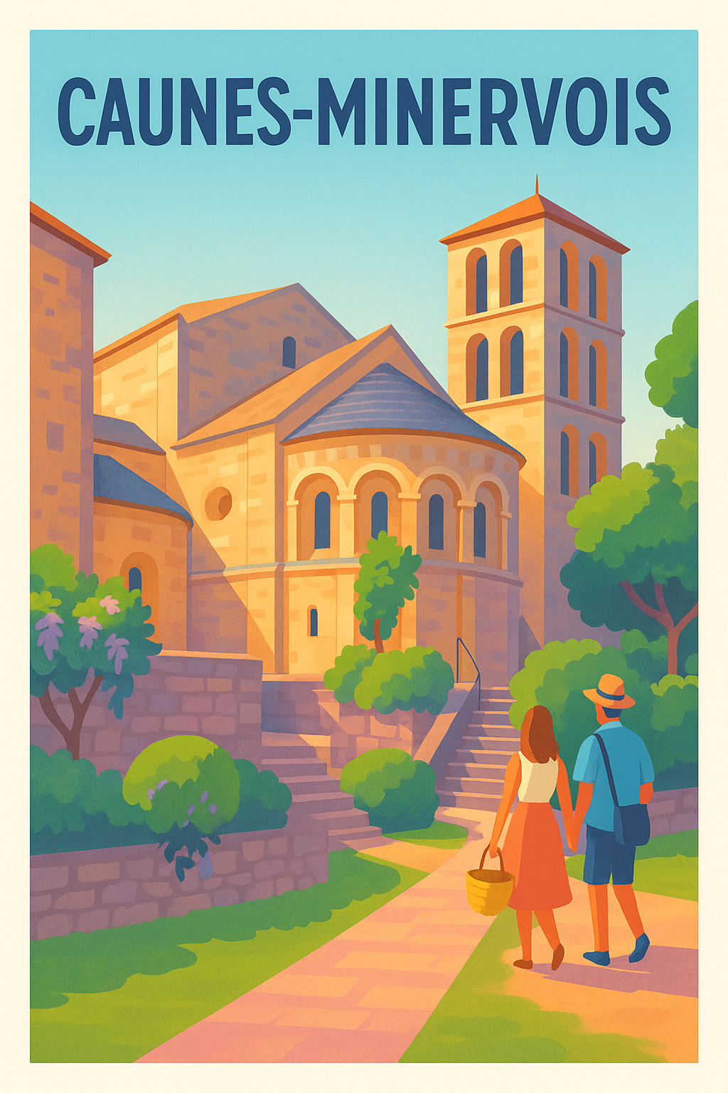 Affiche de Caunes-Minervois - Un voyage au cœur du Minervois historique