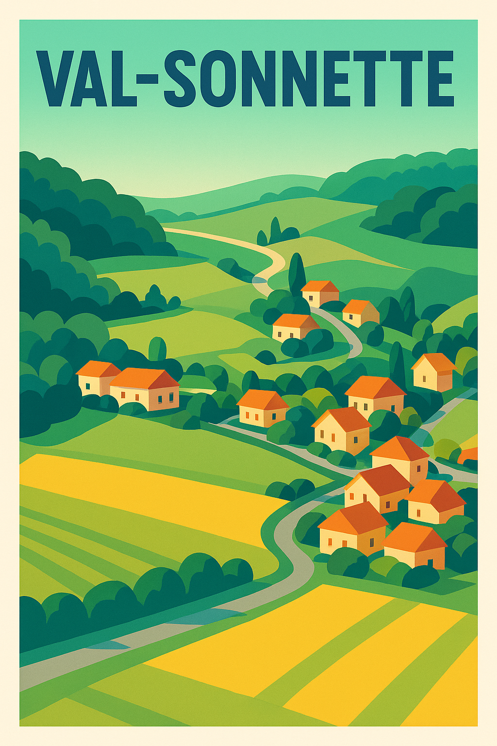 Affiche de Val-Sonnette - Évasion champêtre et sérénité