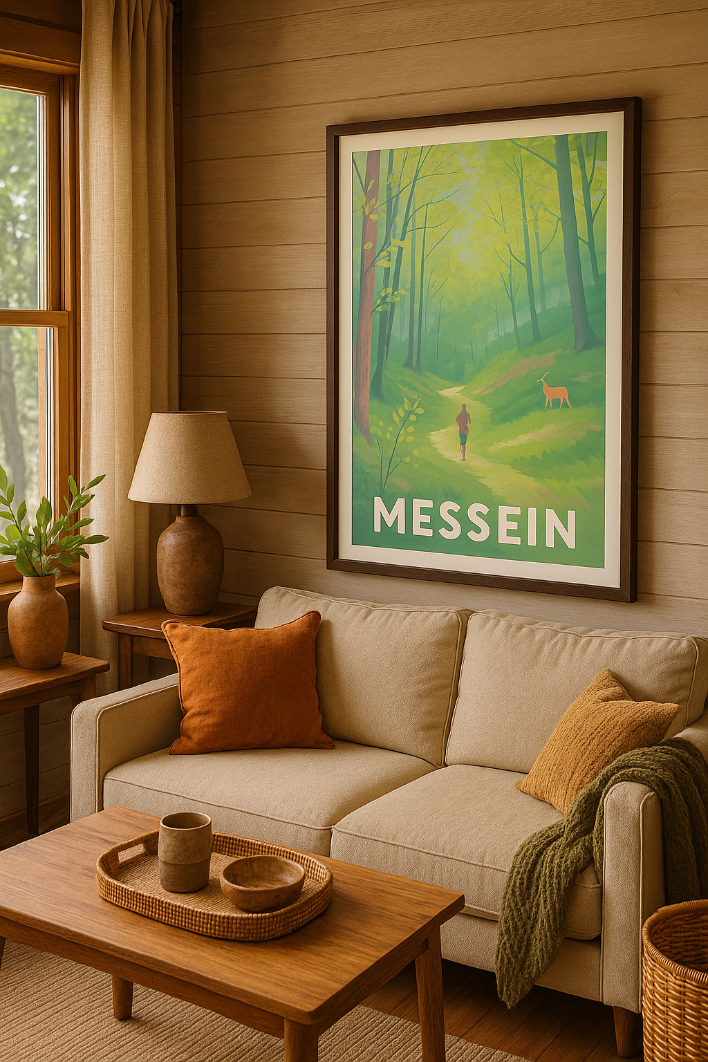Mise en situation Affiche Messein - Échappée verte au cœur de la nature