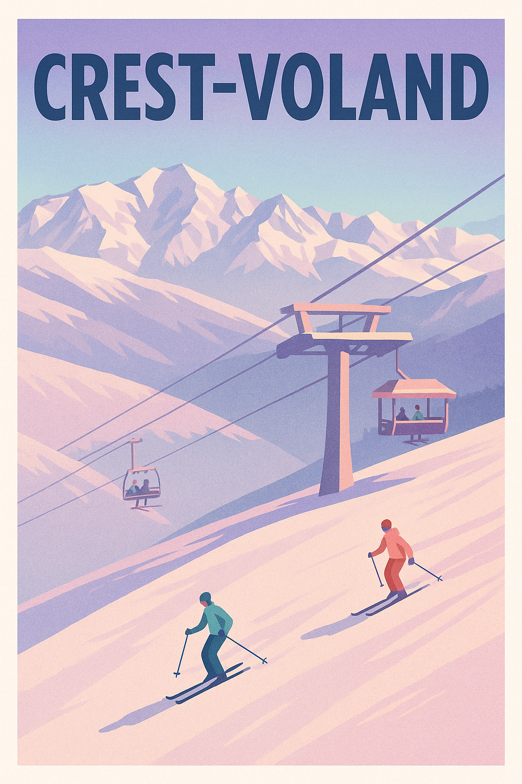 Affiche de Crest-Voland - Escapade hivernale au cœur des Alpes