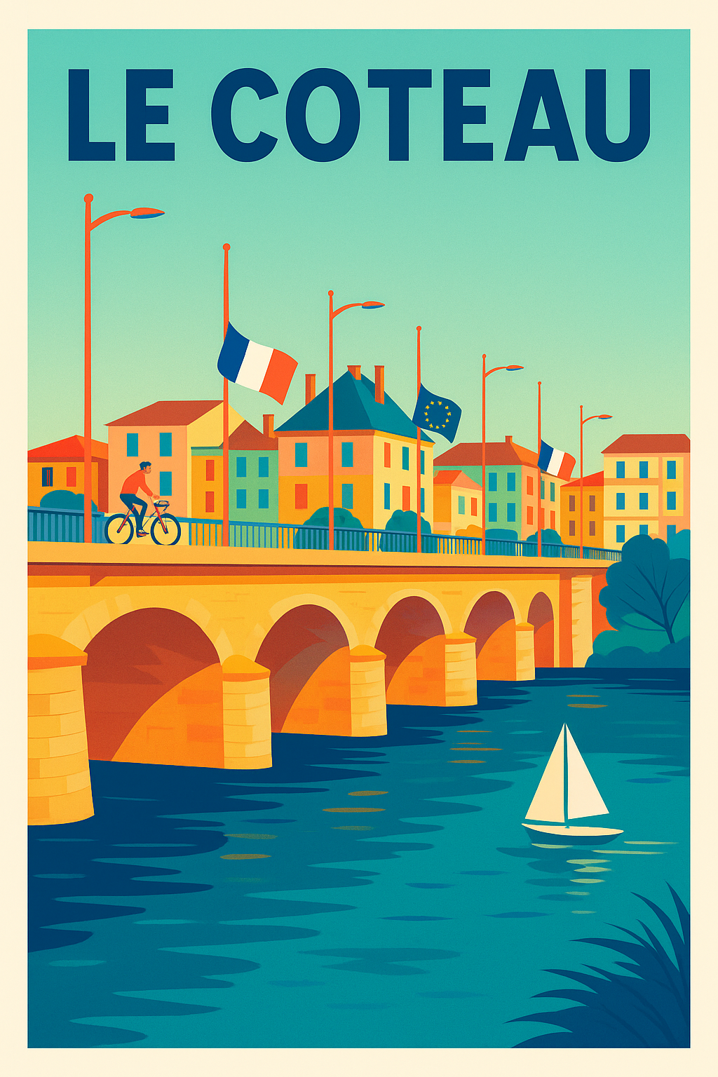 Affiche de Le Coteau - Charme et Sérénité au Bord de l'Eau