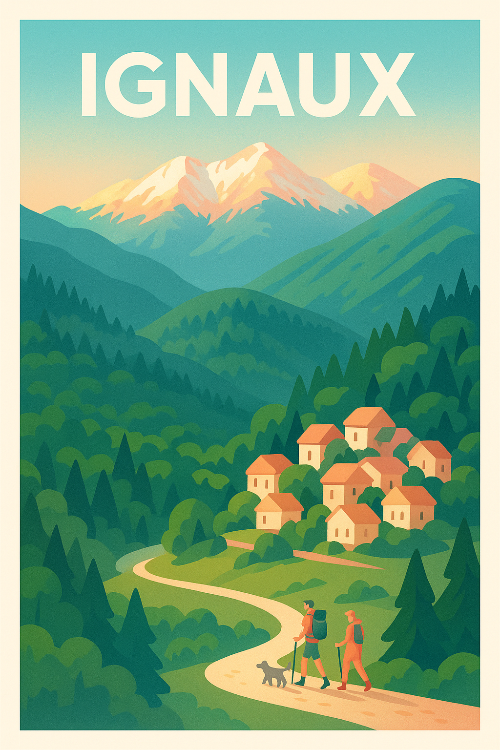 Affiche Ignaux — Évasion nature au cœur des Pyrénées · poster d'art de Ignaux
