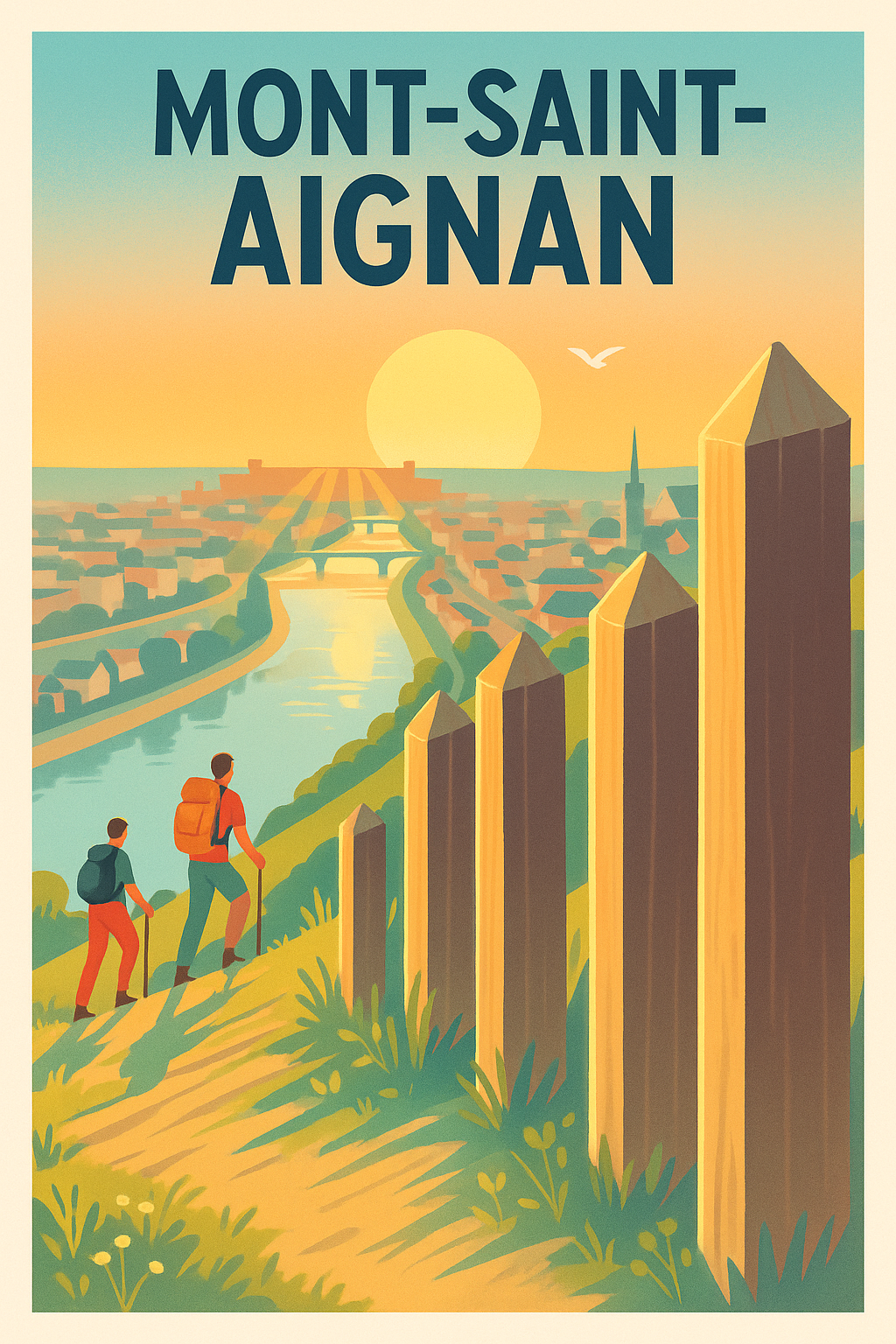 Affiche de Mont-Saint-Aignan - Une escapade ensoleillée au cœur de la nature