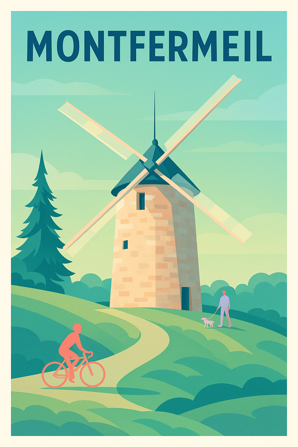 Affiche Montfermeil — Charme bucolique et authenticité · poster d'art de Montfermeil