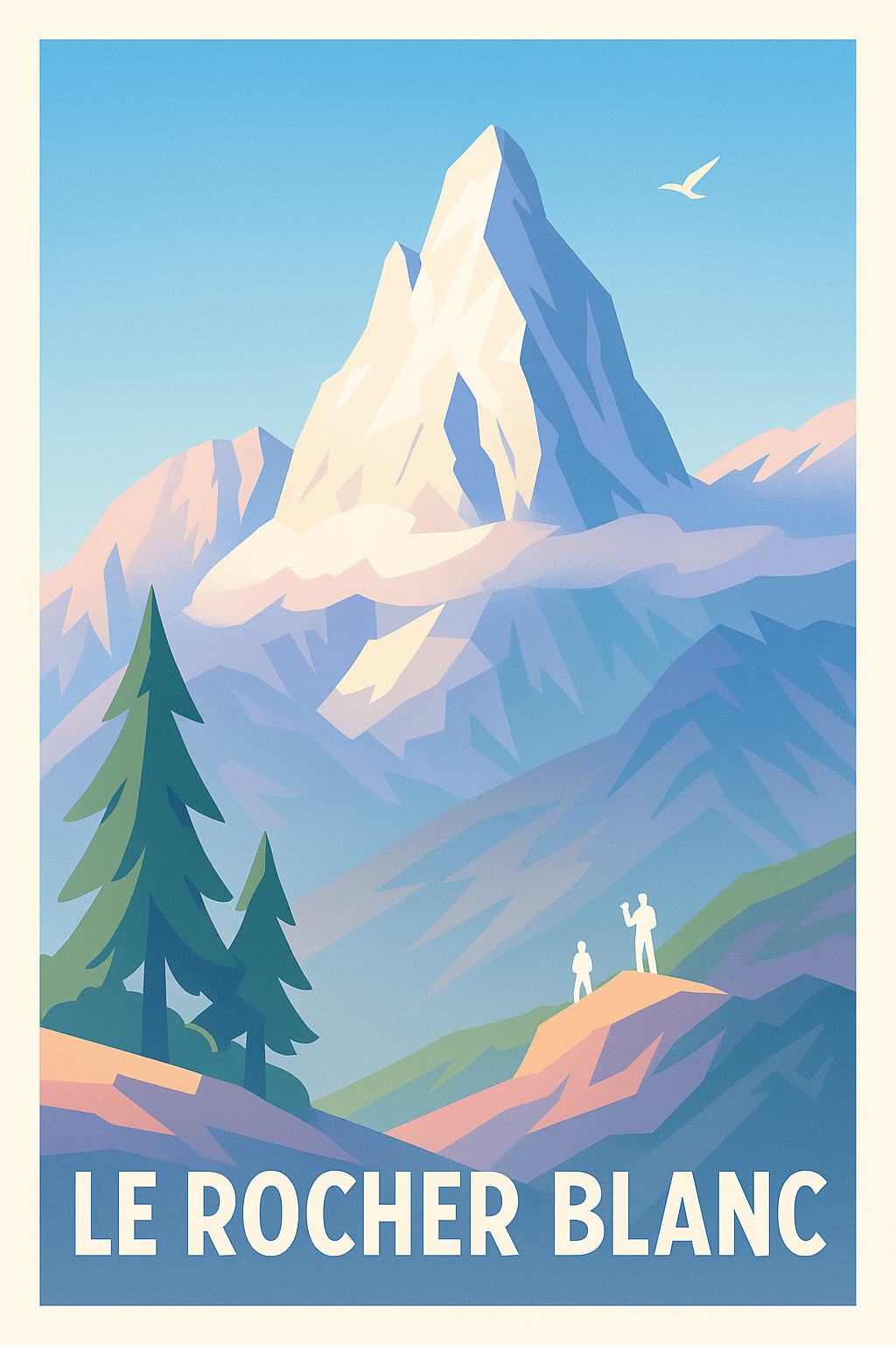 Affiche de Le Rocher Blanc - L'appel majestueux des sommets