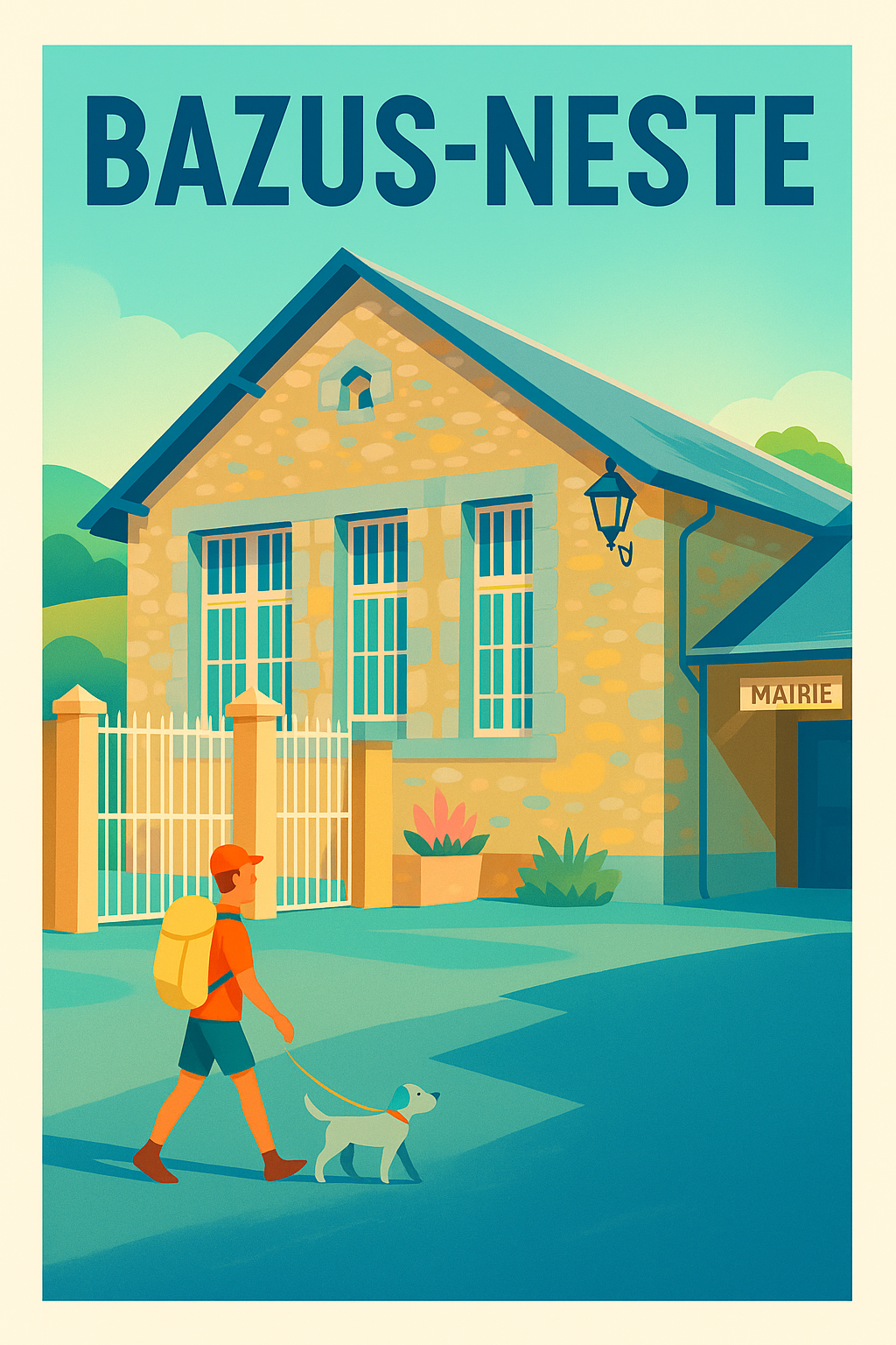 Affiche de Bazus-Neste - L’élégance paisible du village